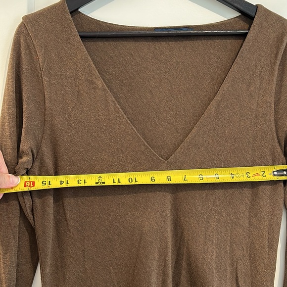 Ralph Lauren Collection size 12/L a-line brown wool dress, great price - Picture 4 of 10